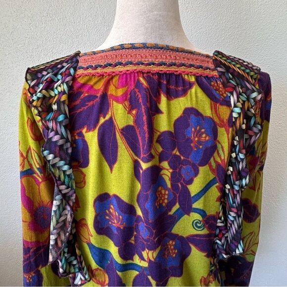 Blink London Antropologie Colorful Pullover Shirt SZ S - Picture 10 of 16